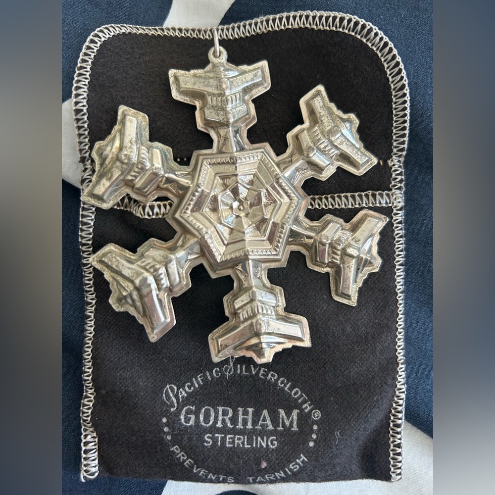 Gorham Silver Snowflake Ornament